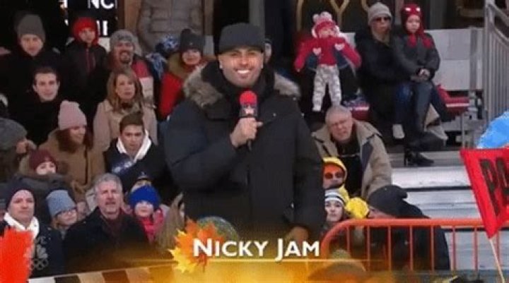 Nicky Jam Macy's Thanksgiving Day Parade, New York, USA - 23 Nov 2017 US singer Nicky Jam appears during the 93rd Annual Macy's Thanksgiving Day Parade in New York, New York, USA, 23 November 2017. The annual parade, which began in 1924, features giant balloons of characters from popular culture floating above the streets of Manhattan.