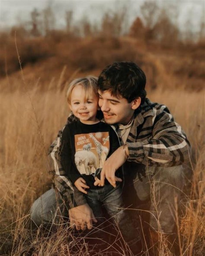 Noah Thompson With His Son