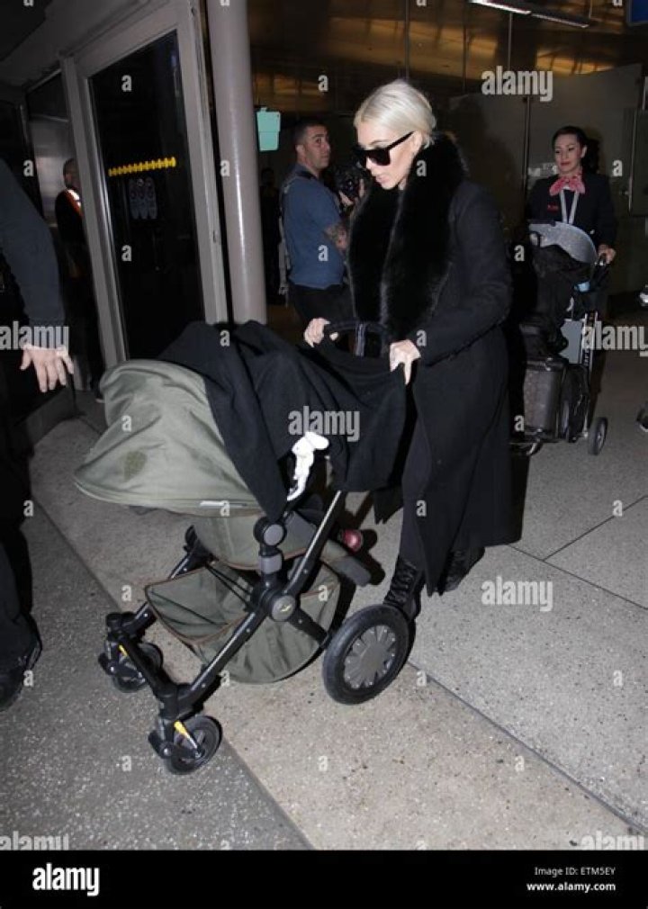 North West In A Stroller At Paris Airport