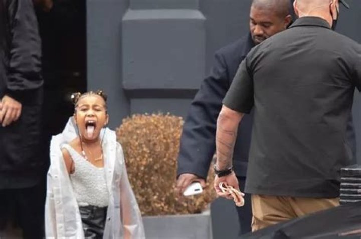 North West Pokes Her Tongue Out
