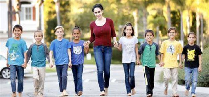 Octomom Nadya Suleman and children Octomom Nadya Suleman and some of her kids out and about, Anaheim, California, America - 13 Mar 2009