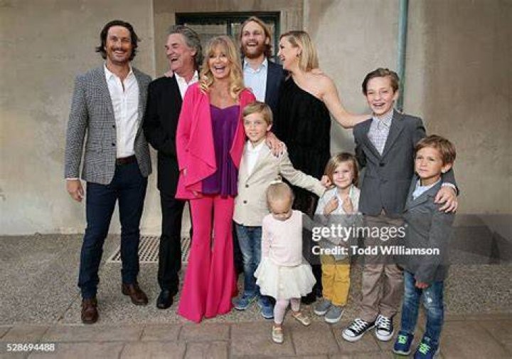 Oliver Hudson, Kurt Russell, Goldie Hawn, Kate Hudson, Wyatt Russell, Ryder Robinson, Wilder Hudson, Bodhi Hudson, Rio Hudson, Bingham Bellamy 'Goldie's Love in for Kids' event, Los Angeles, America - 06 May 2016