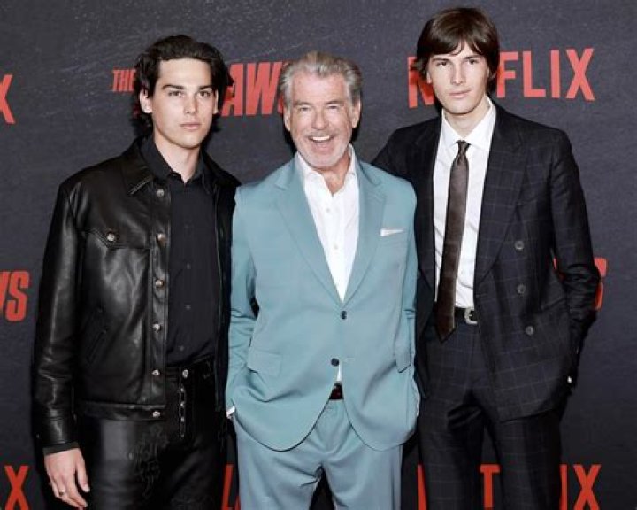 Paris Brosnan and Pierce Brosnan Fashion For Relief, Arrivals, Spring Summer 2020, London Fashion Week, UK - 14 Sep 2019