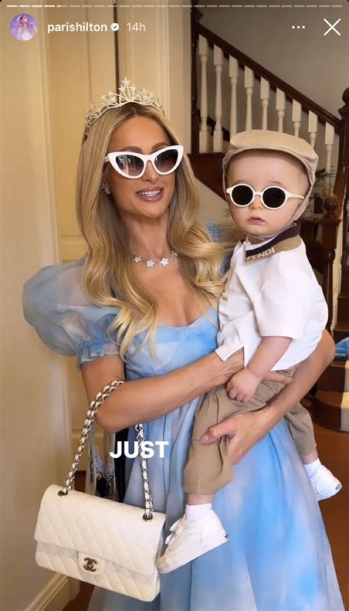 Paris Hilton as a Blue Princess