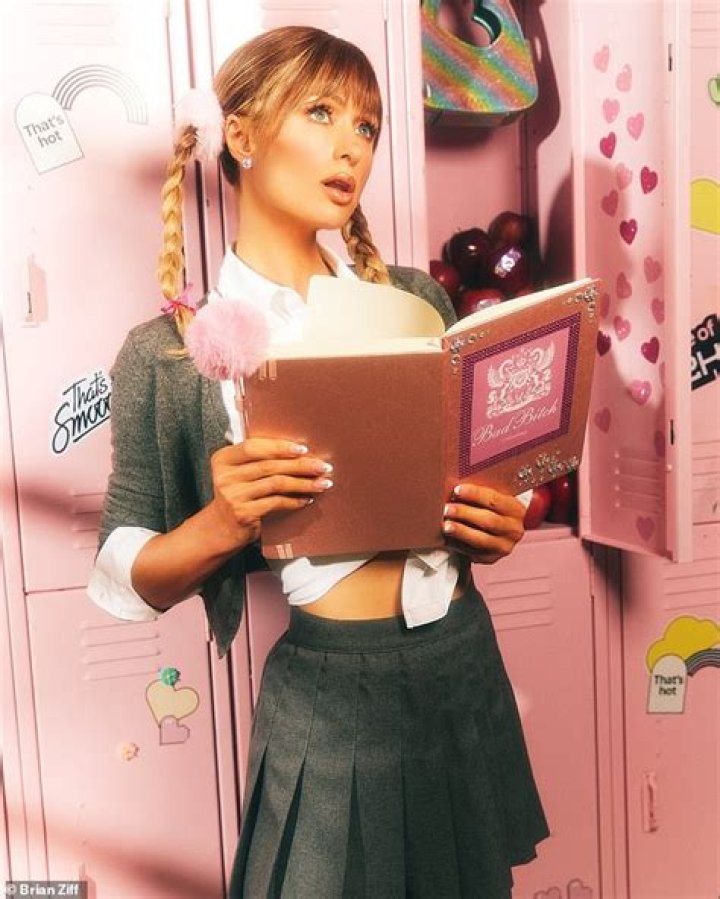 Paris Hilton as a Schoolgirl