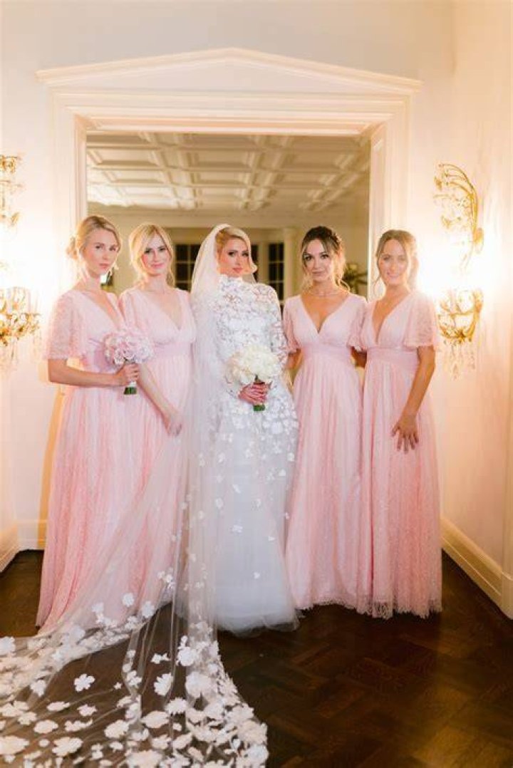 Paris Hilton with her Bridesmaids