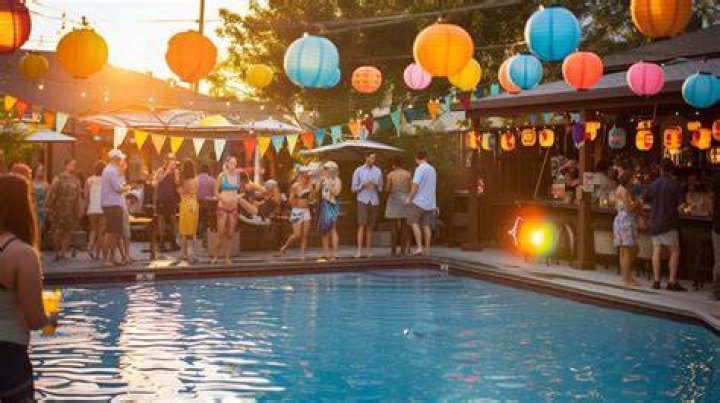 Party poolside