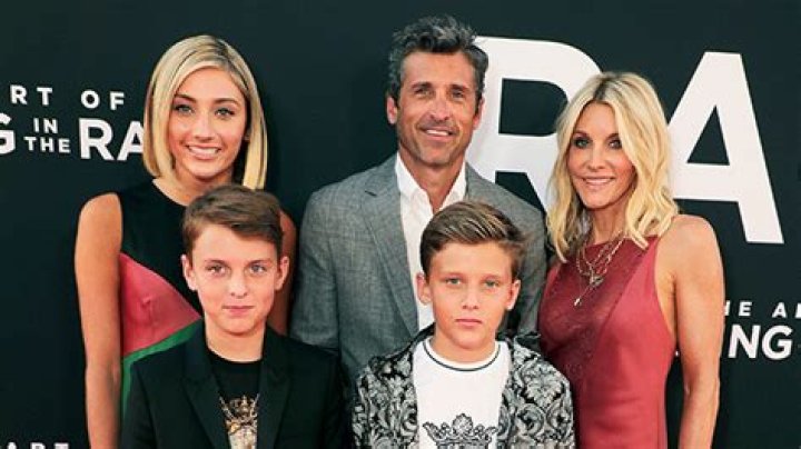 Patrick Dempsey Poses For Rare Family Photo With Adorable Twin Sons, 12, & Gorgeous Daughter, 17