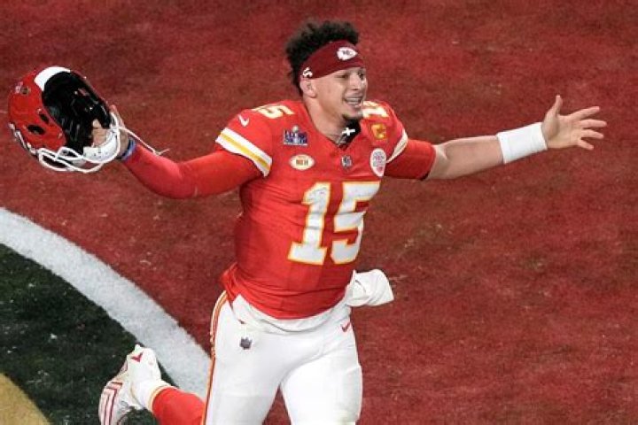 Patrick Mahomes Celebrates