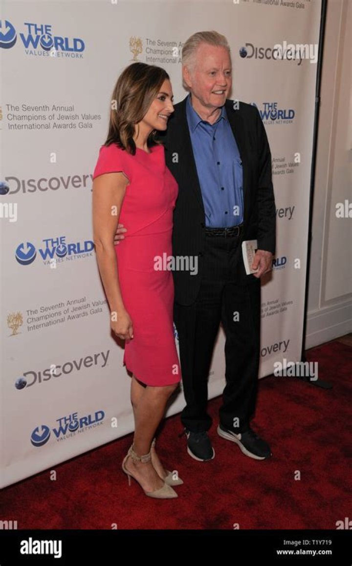 Paula Faris and Jon Voight