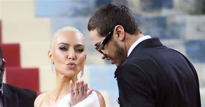 Pete Davidson Comforts Kim Kardashian As She Struggles To Squeeze Into Met Dress