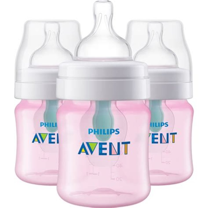 Philips Avent Anti-colic Baby Bottle with AirFree vent 4oz 4pk