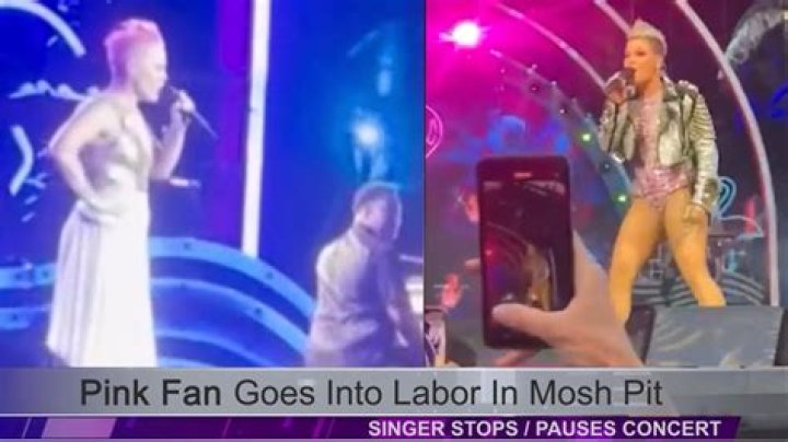 Pink Stops Concert as Fan Goes Into Labor: Watch