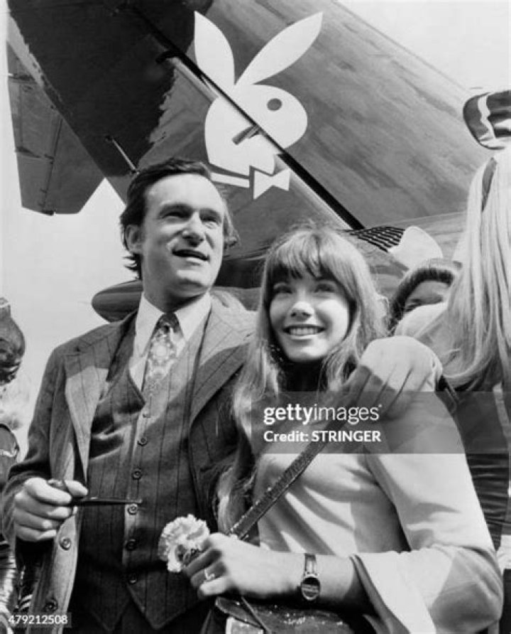 Playboy magazine publisher Hugh Hefner is shown aboard his private planeHugh Hefner - 1970