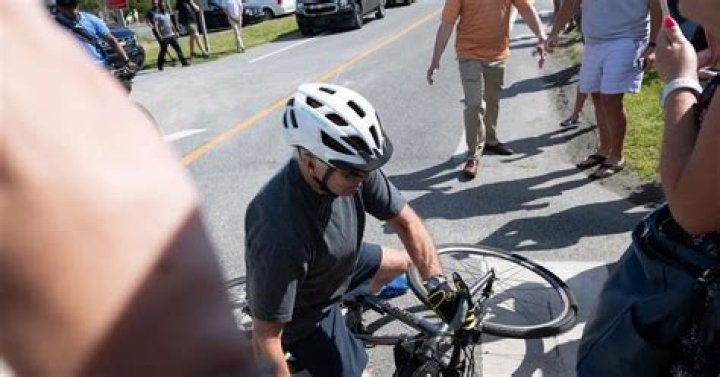 President Joe Biden, 79, Falls Off His Bike While In Delaware Celebrating His 45th Wedding Anniversary: Photos