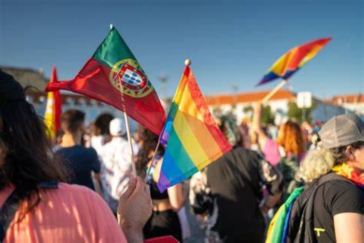 Pride Marchers Celebrate In Portugal