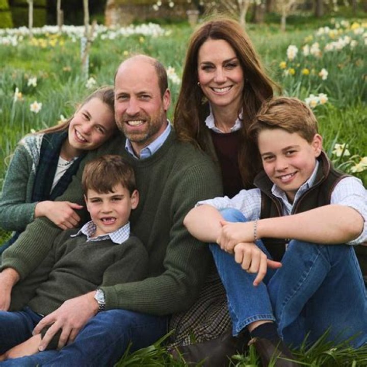 Prince George sitting outside