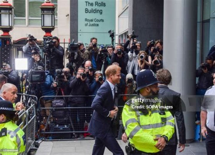 Prince Harry Arrives At High Court