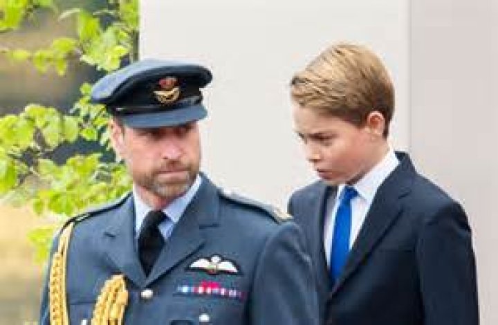 Prince William and Prince George at Wimbledon