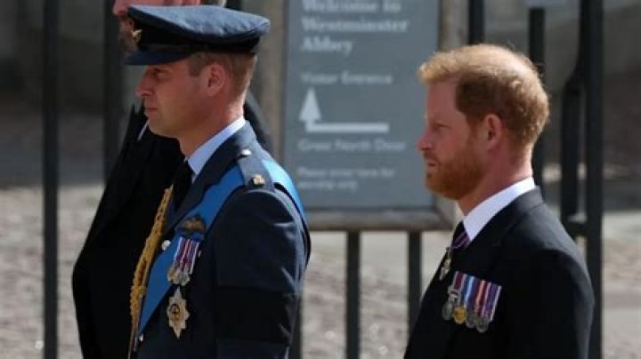 Prince William and Prince Harry walking