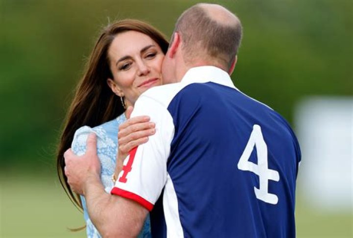Prince William Kisses Kate Middleton on the cheek