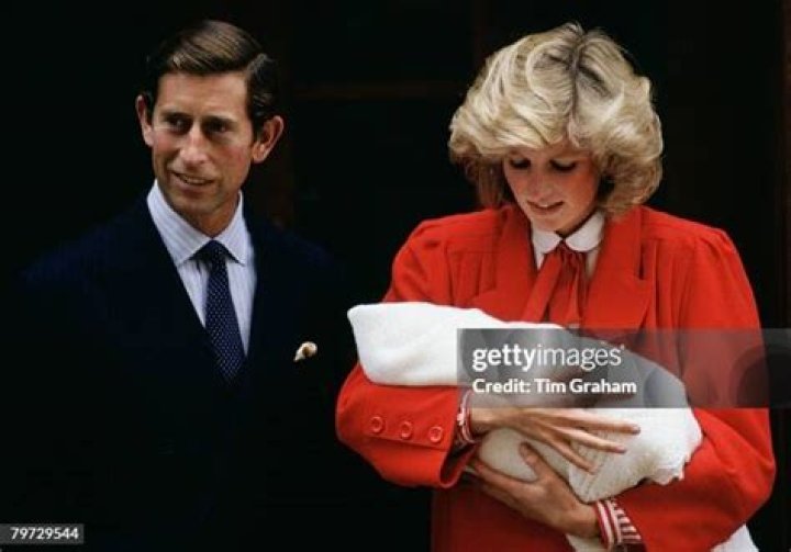 Princess Diana Holds Prince Harry