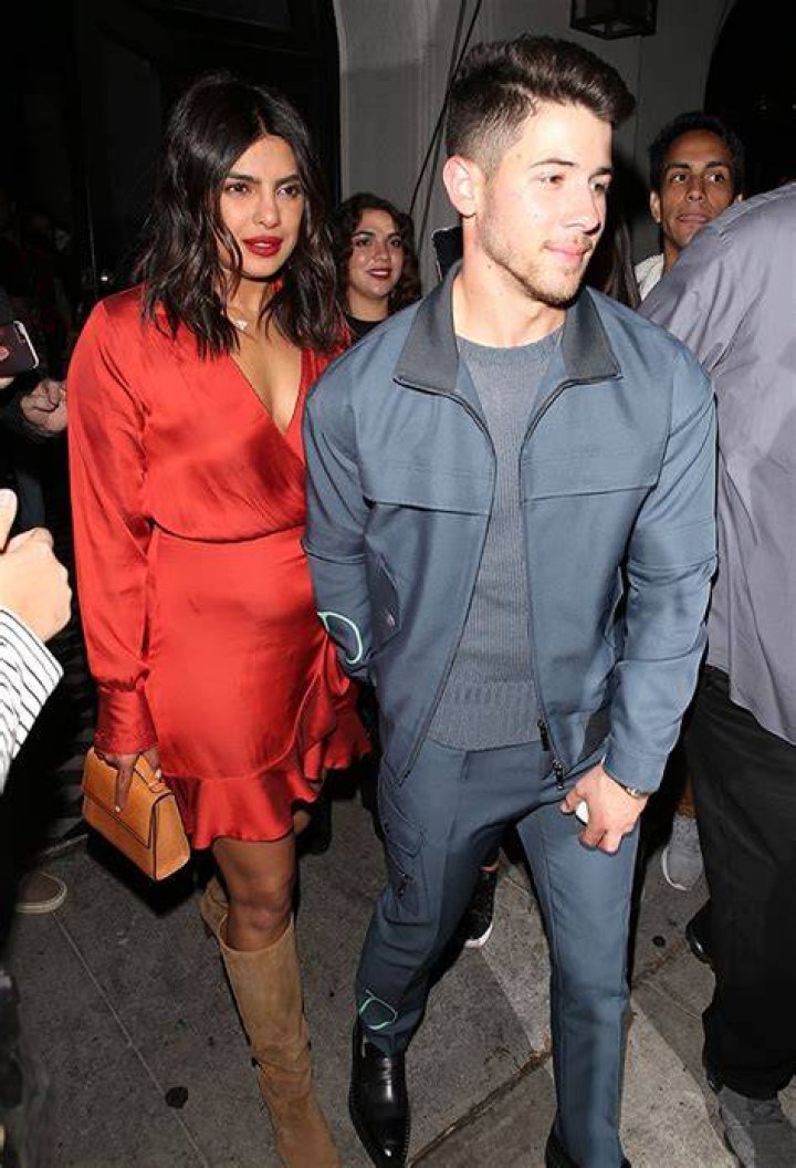 Priyanka Chopra Wears Red Dress For Date Night With Nick Jonas – Hollywood Life