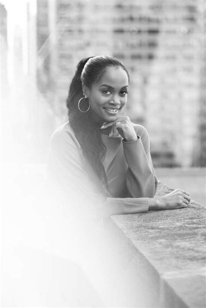 Rachel Lindsay looks stunning visiting the HollywoodLife HQ