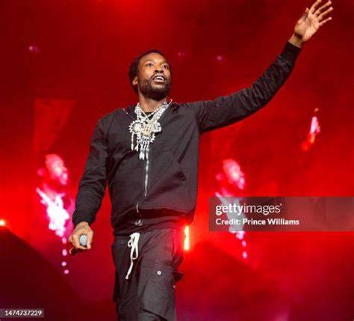 Rapper Meek Mill performs ahead of the first half of an NBA All-Star basketball game, Sunday, Feb. 17, 2019, in Charlotte, N.C. (AP Photo/Gerry Broome)