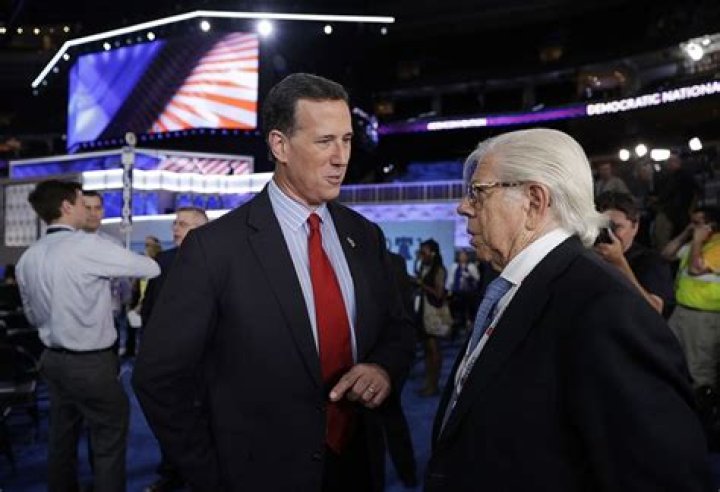 Rick Santorum At A Turmp Campaign Rally
