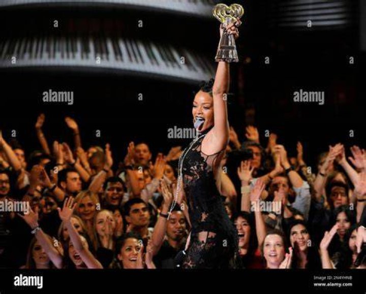 Rihanna accepts the award for artist of the year at the iHeartRadio Music Awards at the Shrine Auditorium, in Los Angeles iHeartRadio Music Awards -Show, Los Angeles, USA - 1 May 2014