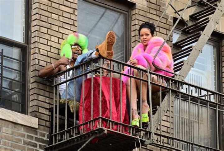 Rihanna Filming Music Video