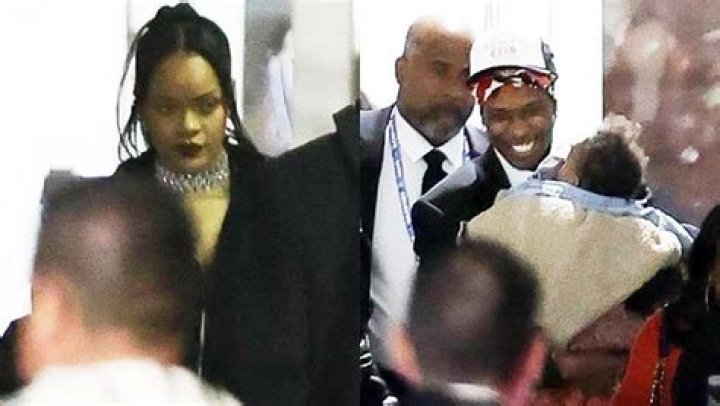 Rihanna Leaves Super Bowl With A$AP Rocky & Their Son After Announcing Pregnancy At Halftime Show