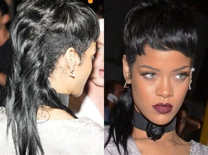 Rihanna mullet