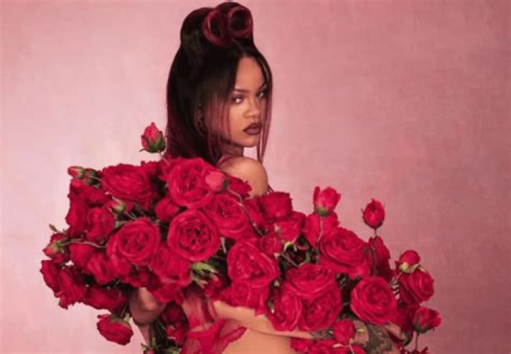 rihanna red lingerie
