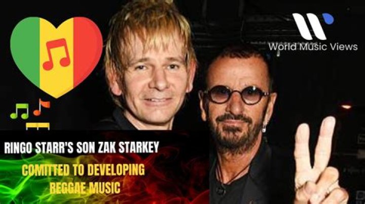 Ringo Starr & Zak Starkey pose