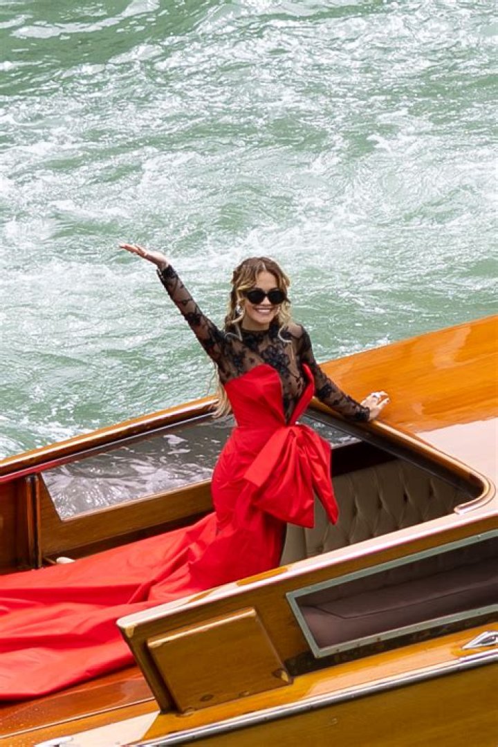 Rita Ora in the water