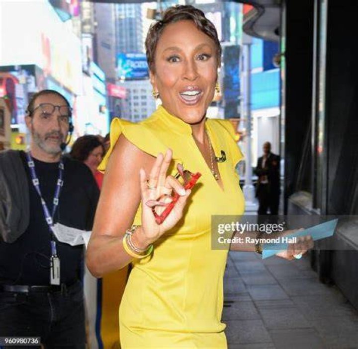 Robin Roberts is seen outside of ABC Studios