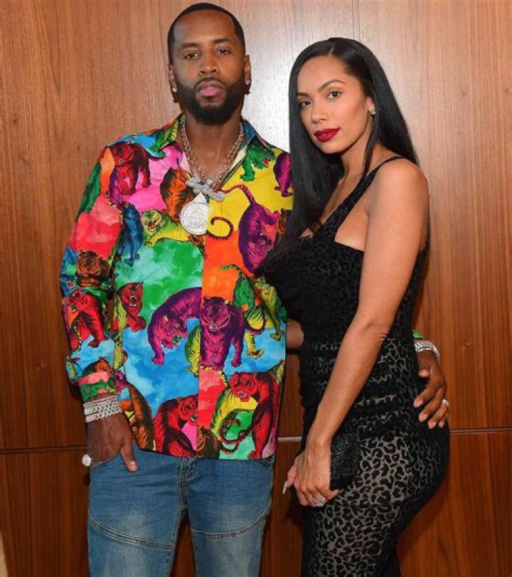 Safaree Samuels, left, and Erica Mena Samuels arrive at the MTV Video Music Awards at the Prudential Center, in Newark, N.J 2019 MTV Video Music Awards - Red Carpet, Newark, USA - 26 Aug 2019