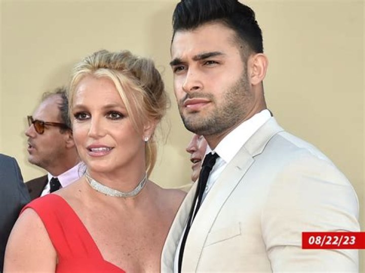 Sam Asghari Wears ‘Britney & Sam’ Shirt As Couple Leaves Wedding In ‘Just Married’ Rolls Royce