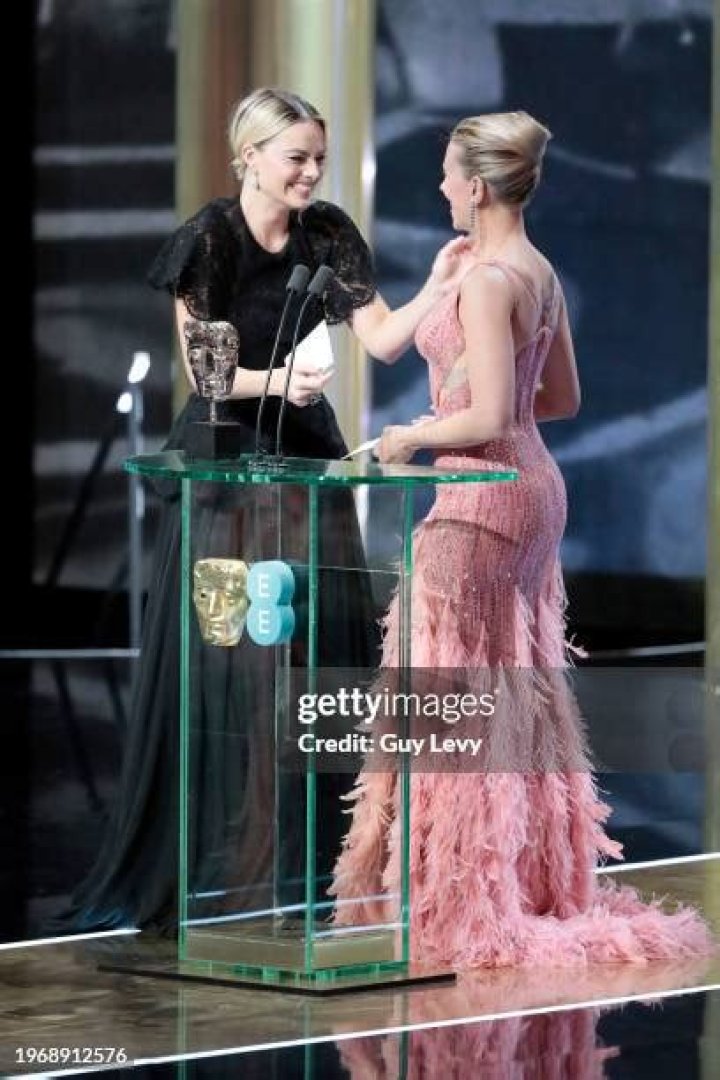 Scarlett Johansson 73rd British Academy Film Awards, Arrivals, Royal Albert Hall, London, UK - 02 Feb 2020 Wearing Atelier Versace