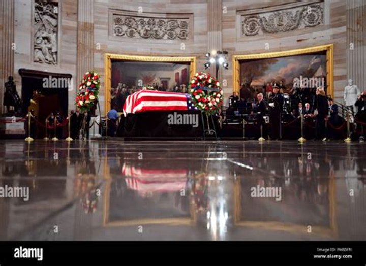 Senator John McCain lies in state at US Capitol, Washington, USA &ndash; 31 Aug 2018