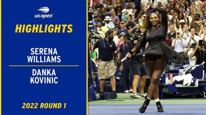 Serena Williams & Danka Kovinic on the court