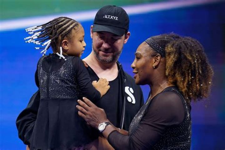 Serena Williams&rsquo;s husband and daughter