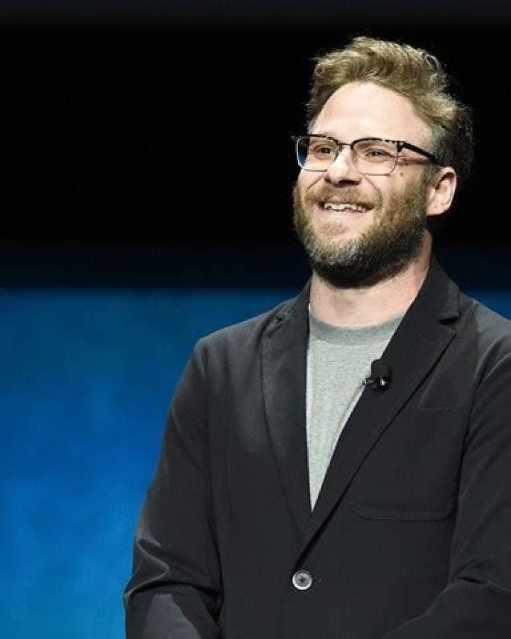 Seth Rogen, Producer, from 'Long Shot' speaking at Lionsgate's CinemaCon presentation at the Colosseum at Caesar's Palace Lionsgate CinemaCon Presentation at the Colosseum at Caesar's Palace, Las Vegas, USA - 04 Apr 2019