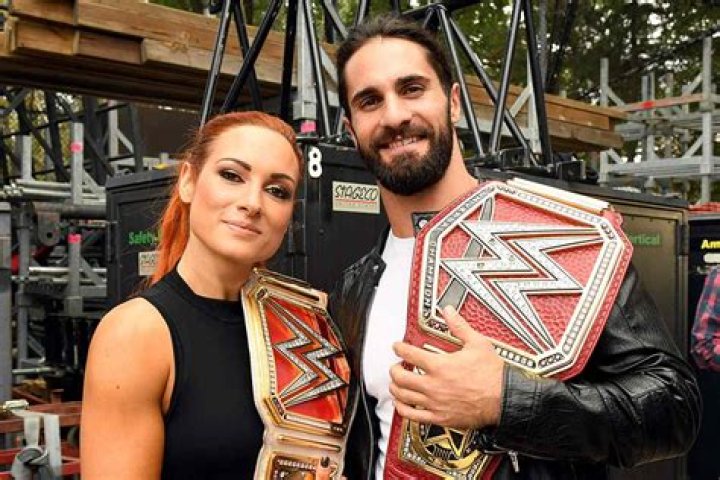 Seth Rollins and Becky Lynch MTV Movie & TV Awards, Arrivals, Barker Hangar, Los Angeles, USA - 15 Jun 2019