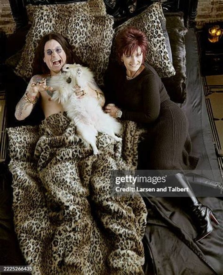 Sharon & Ozzy Osbourne pose