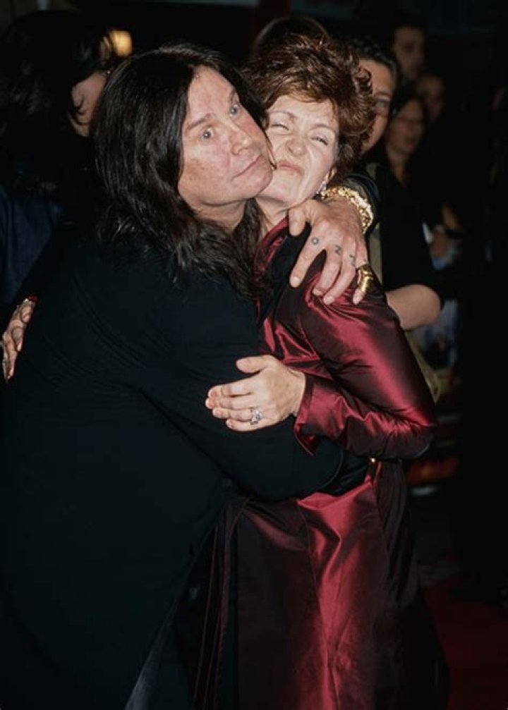 Sharon Poses & Ozzy Osbourne Laughs