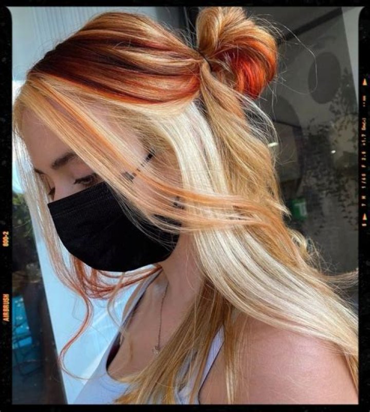 She Reveals ‘Blonde Pieces’ Under Copper Locks – Hollywood Life