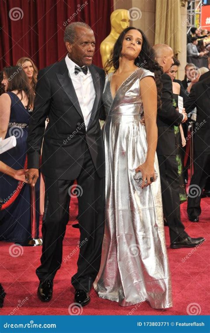 Sidney Poitier & Sydney Tamiia Poitier At The 86th Academy Awards